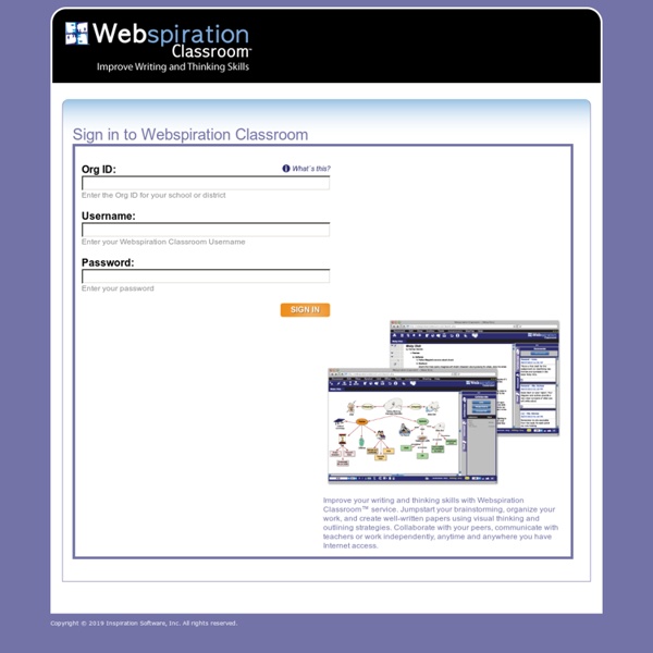 Webspiration Classroom