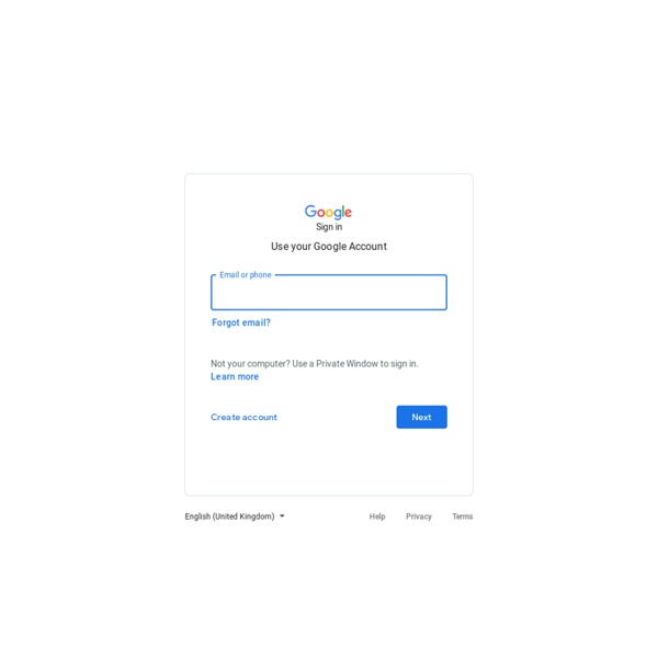 Inicia sesión: Cuentas de Google