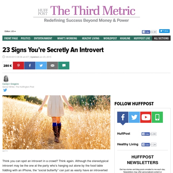Signs You're An Introvert