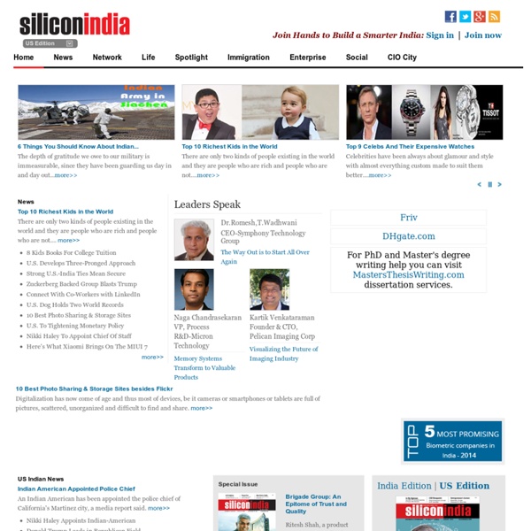 SiliconIndia : The Largest Community of Indian Professionals