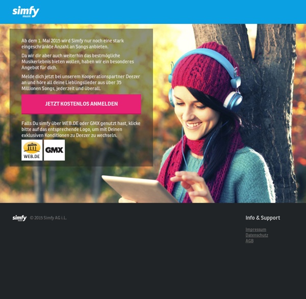 Simfy - Your Music. Anywhere. Anytime.