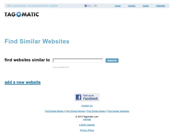Find similar websites - Tagomatic