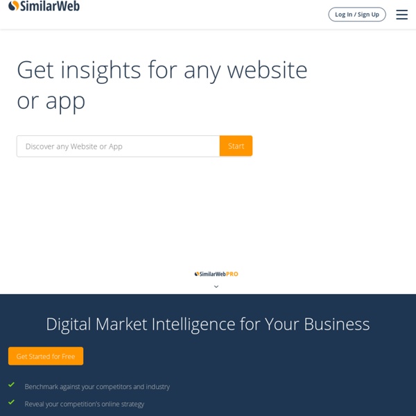 SimilarWeb - Discover without searching