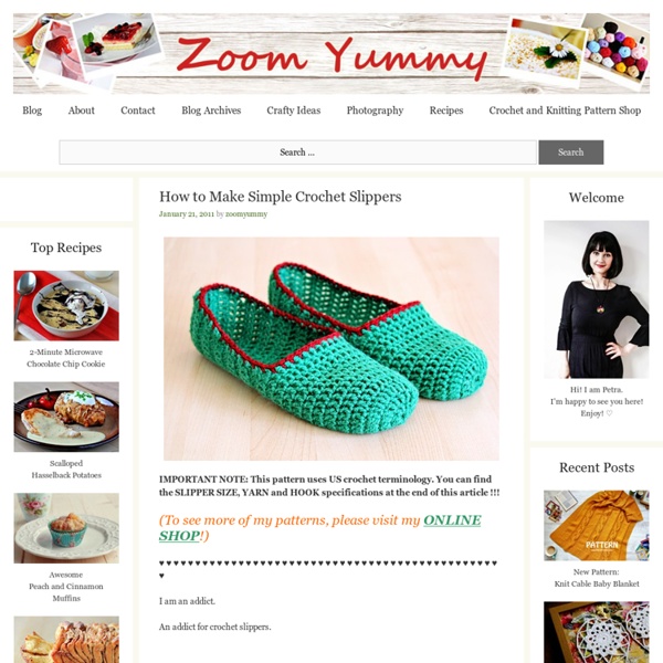 How To Make Simple Crochet Slippers