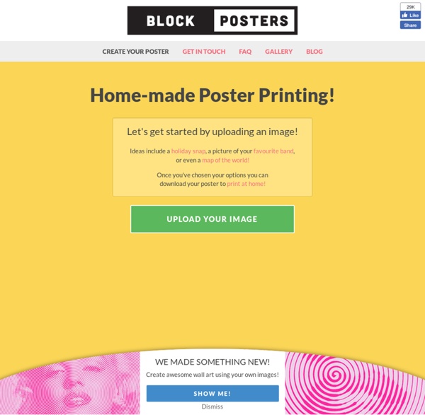 Simple poster printing at home! - Block Posters