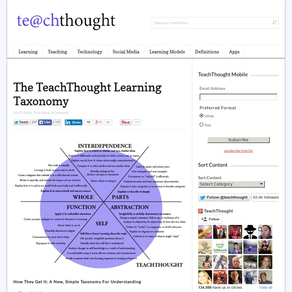 How They Get It: A New, Simple Taxonomy For Understanding