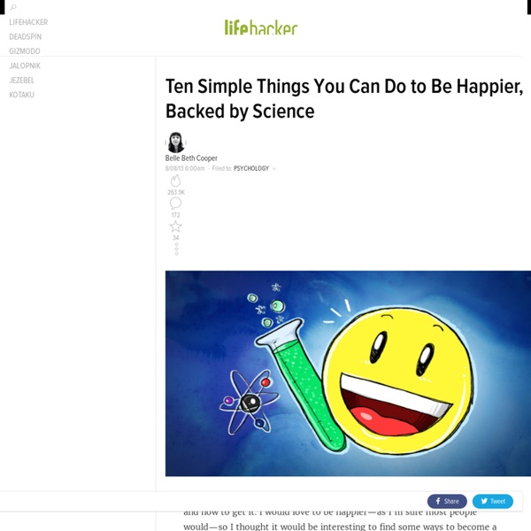 Ten Simple Things You Can Do to Be Happier, Backed by Science