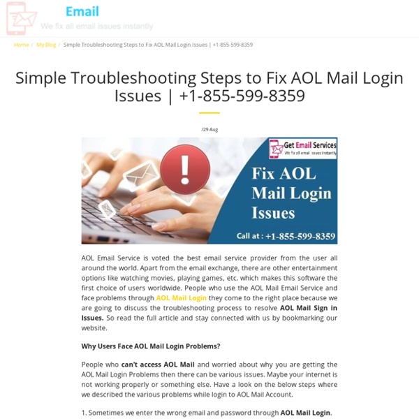 Simple Troubleshooting Steps to Fix AOL Mail Login Issues