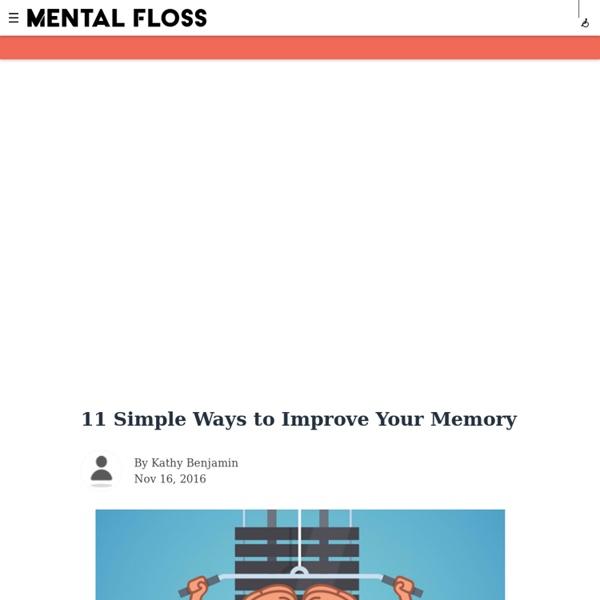 11 Simple Ways to Improve Your Memory