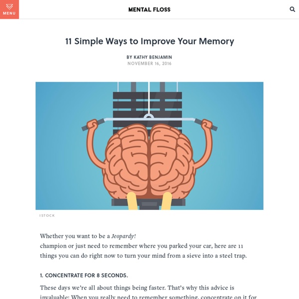 11 Simple Ways to Improve Your Memory