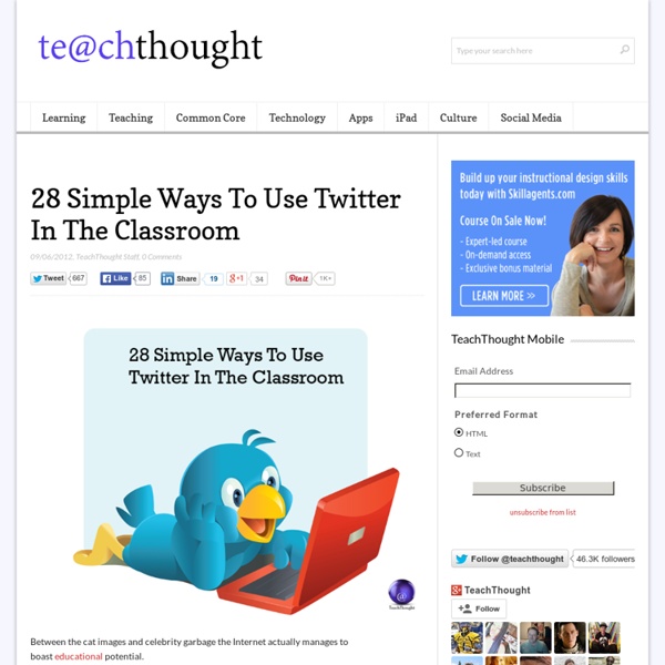 28 Simple Ways To Use Twitter In The Classroom