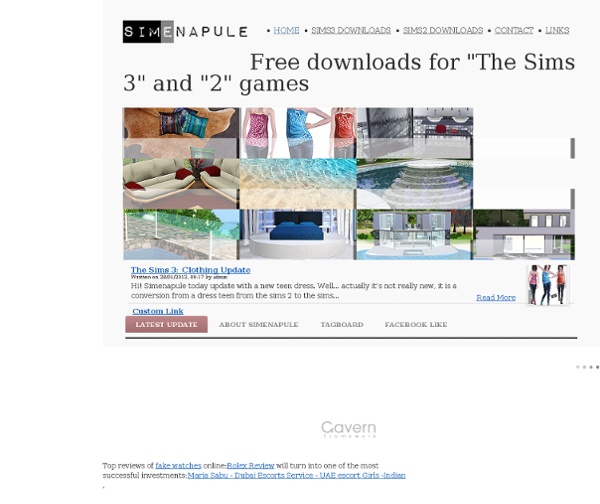 Sims 3 Downloads and free stuff