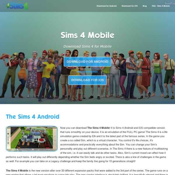 The Sims 4 Mobile for Android and iOS - APK Download