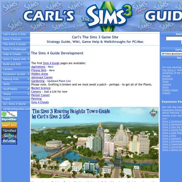 Carl's The Sims 3 Guide
