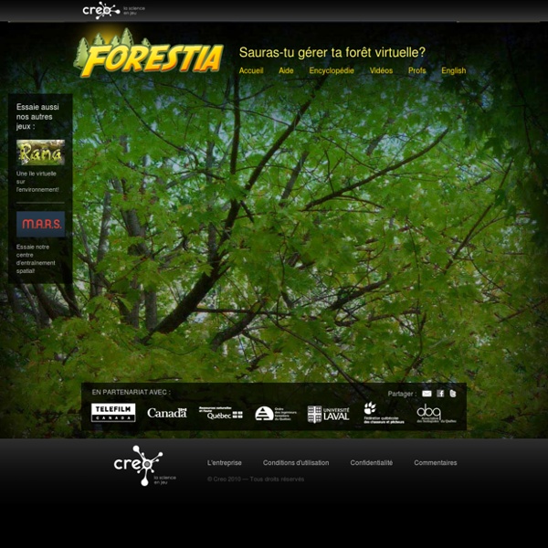 Bienvenue sur FORESTIA – un jeu de simulation forestière sur SCIENCE EN JEU