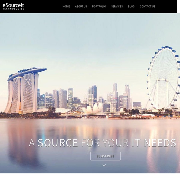 Web Design Company Singapore - eSourceIt Technologies