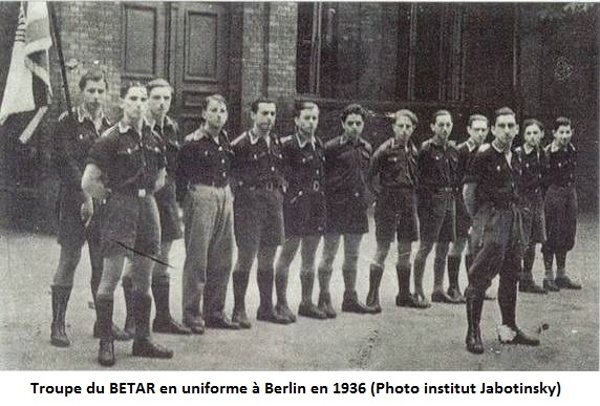 Photo du Betar à Berlin en 1936