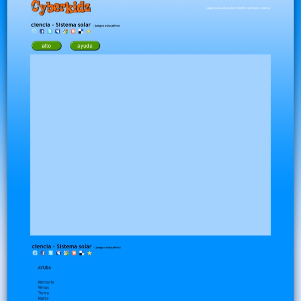 Sistema solar ciencia juego : Cyberkidz juegos educativos para niños