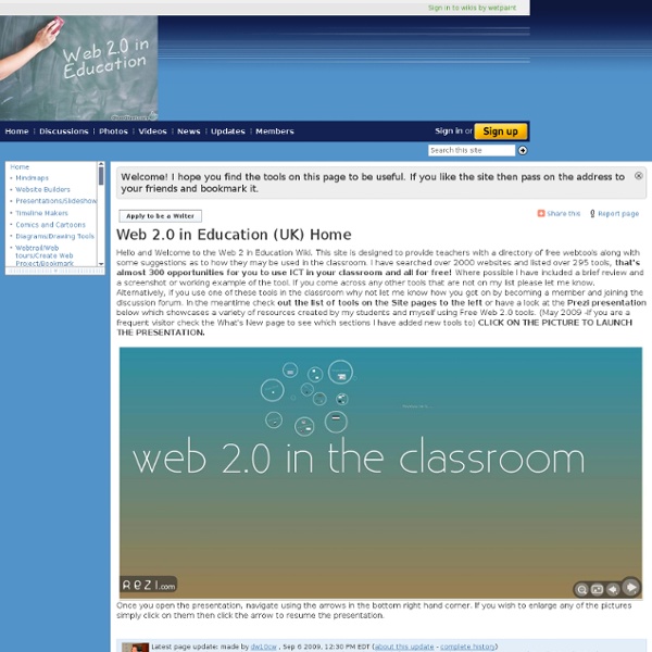 Web 2.0 in Education (UK) Home - Web 2.0 in Education (UK)
