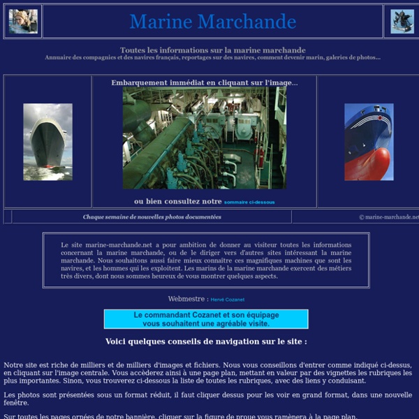 Le site français de la marine marchande