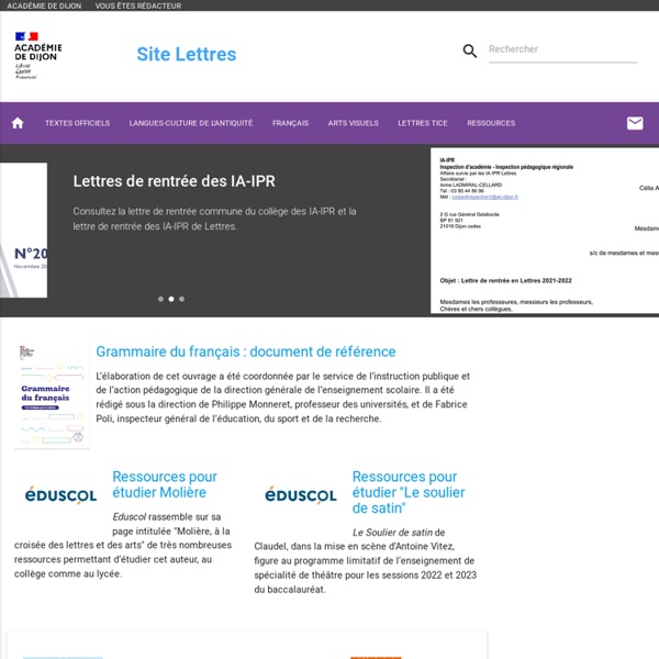 Site Lettres