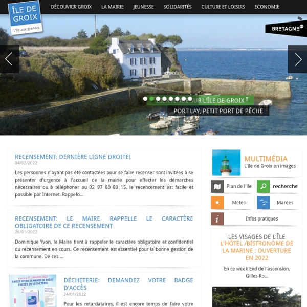 Site officiel de l'île de Groix