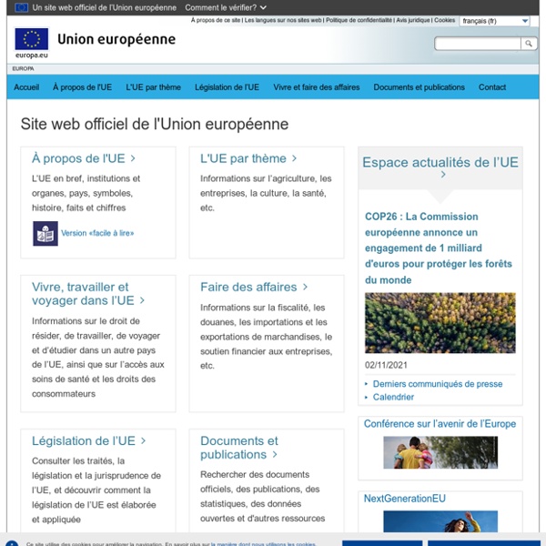 Site web officiel de l'Union européenne