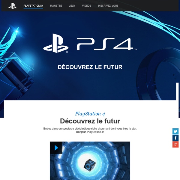 Site PlayStation officiel : PlayStation 4, PS4