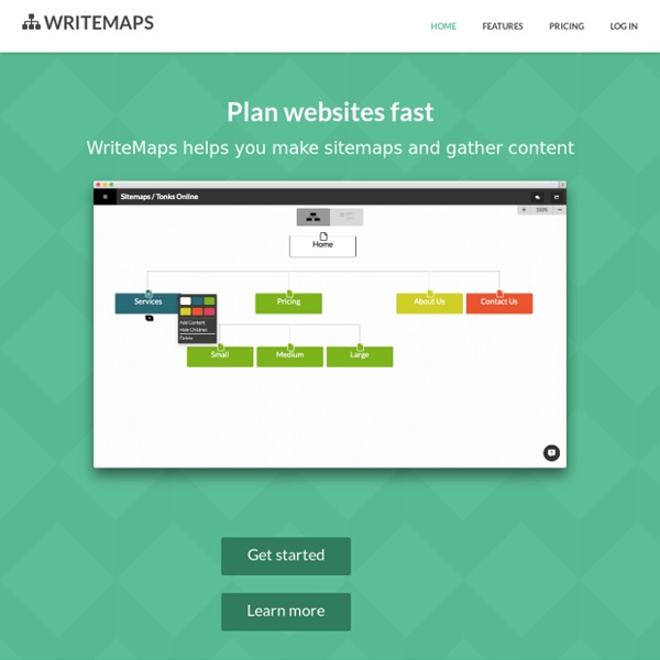 WriteMaps - pour schématiser le site