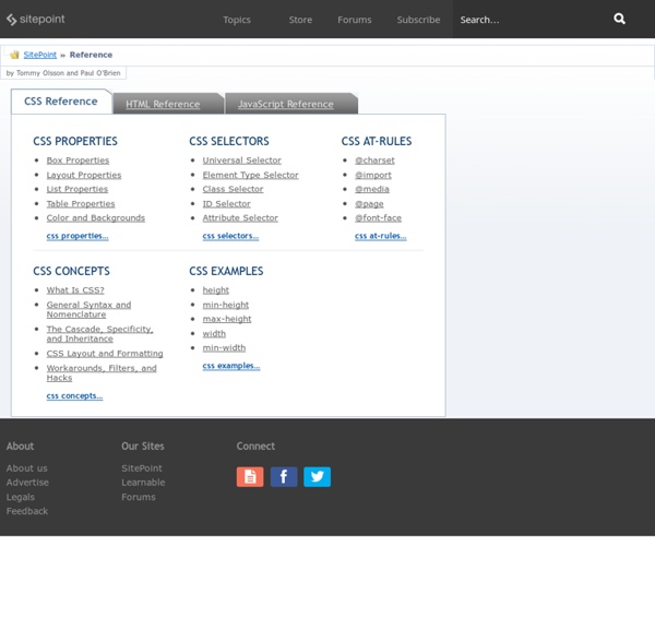 CSS Reference