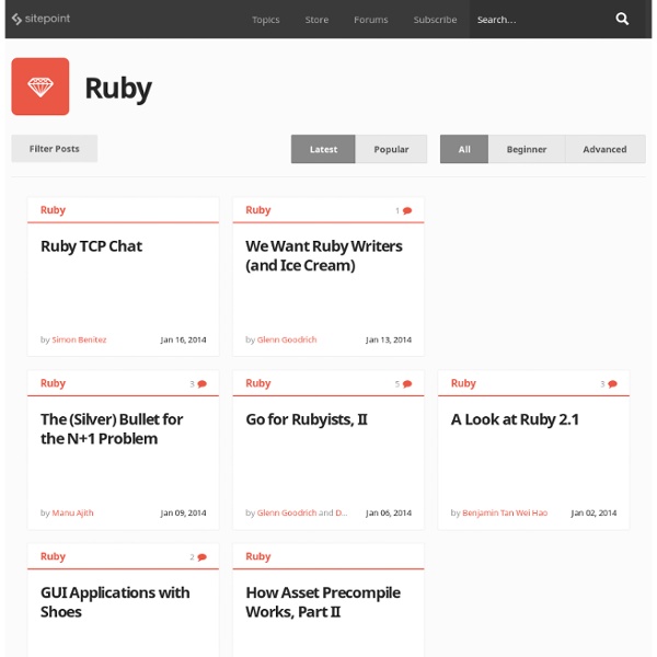 RubySource » For Ruby & Rails Developers
