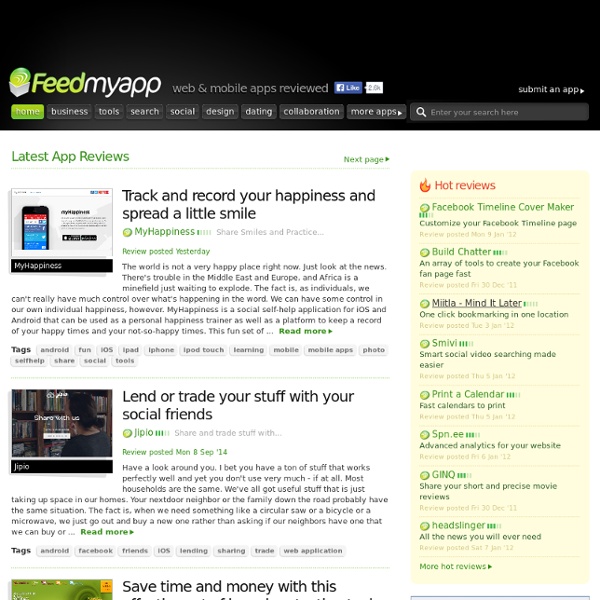 Feedmyapp - Your Daily Web 2.0 Sites Dose