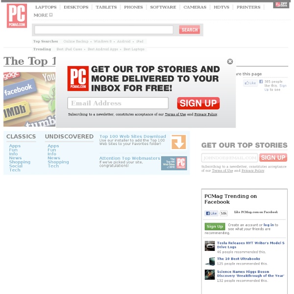 Top Web Sites - Special Feature from PC Magazine