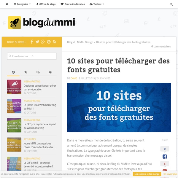 10 sites pour télécharger des fonts gratuites