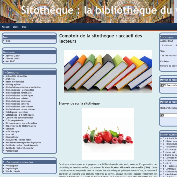 Sitothèque : la bibliothèque du web