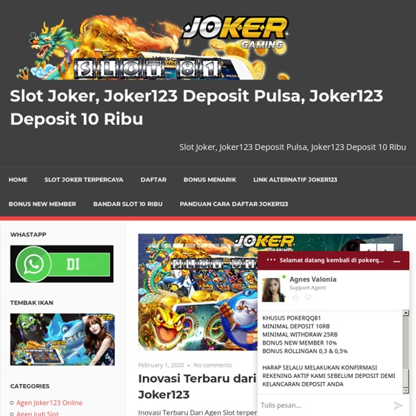 Situs Judi Slot Joker Deposit 10 Ribu Via Pulsa Terpercaya