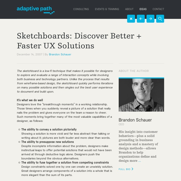 Sketchboards: Discover Better + Faster UX Solutions