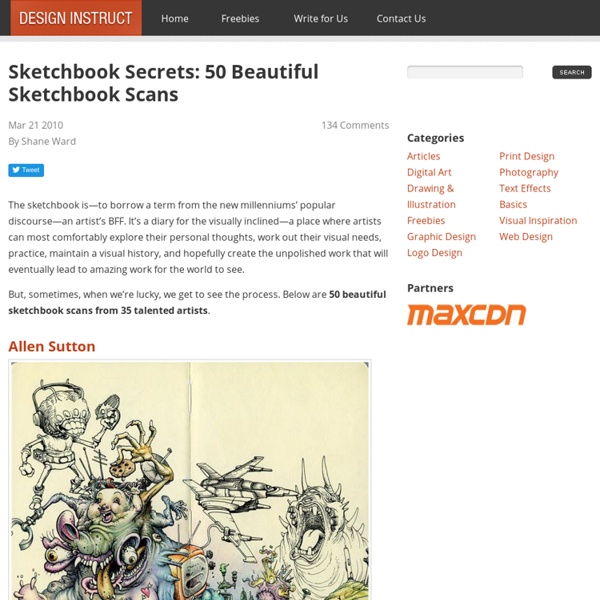 Sketchbook Secrets: 50 Beautiful Sketchbook Scans