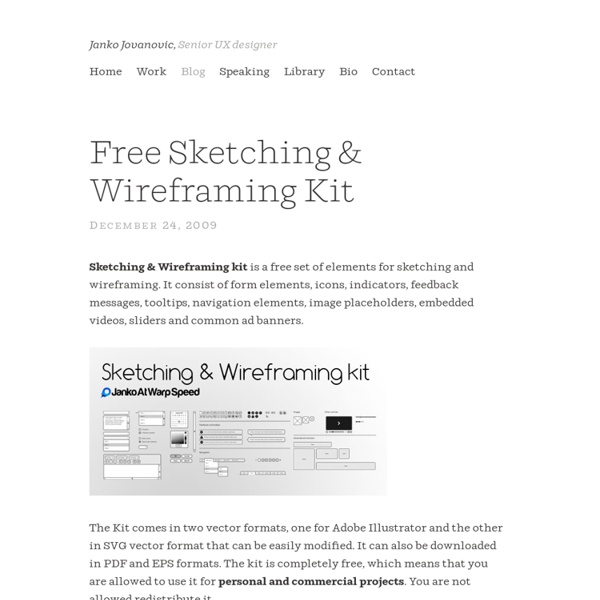 Free Sketching & Wireframing Kit