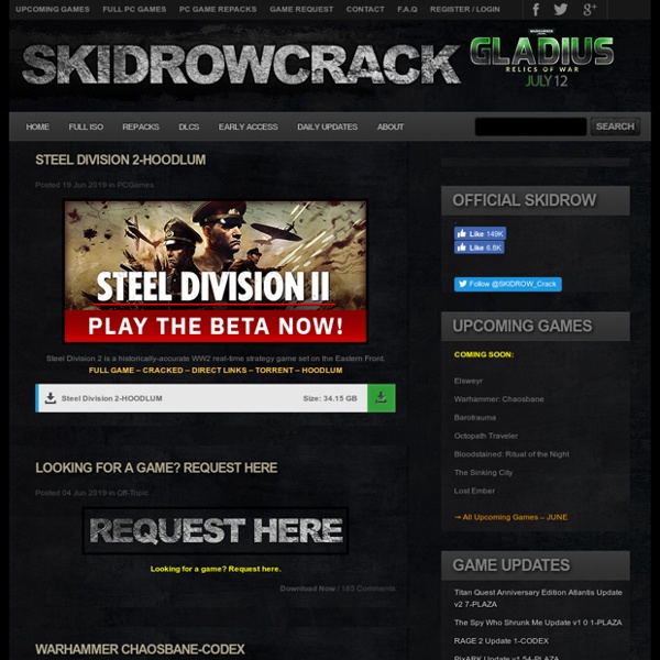 Skidrow Games - Crack - Full Version PC Games Direct Rapidshare Mediafire Free Download