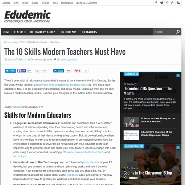 The 10 Skills Modern Teachers Must Have