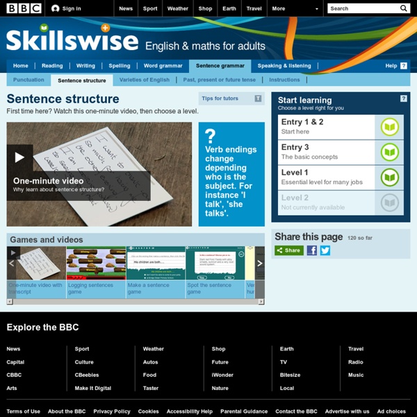 Skillswise - Sentence structure