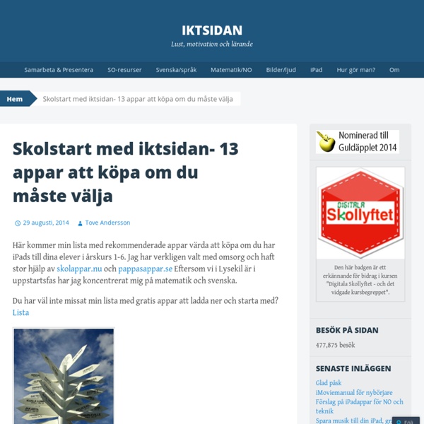 Skolstart med iktsidan- 13 appar att köpa om du måste välja