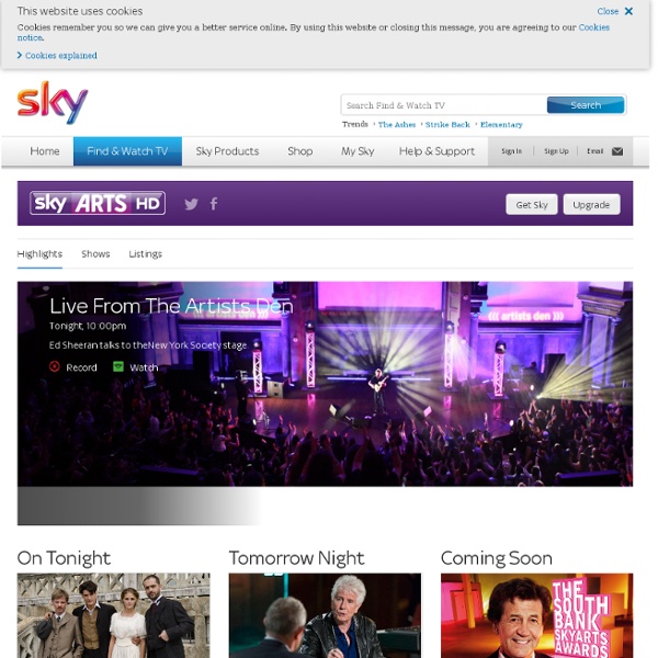 Arts Music Programmes - Sky Arts HD