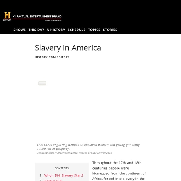 Slavery in America - Black History