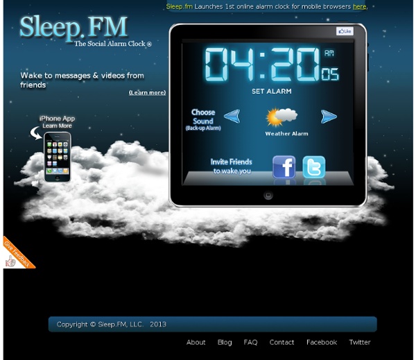 Sleep.FM - The Social Alarm Clock