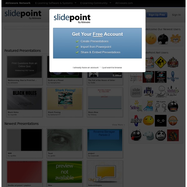 SlidePoint - Online Presentations that Do Not Require Flash!