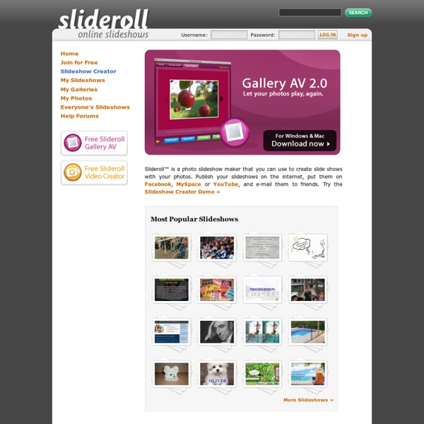 Slideshow at Slideroll - Flash and HTML5 Slideshow Creator for your Web Site, Blogger or Tumblr!