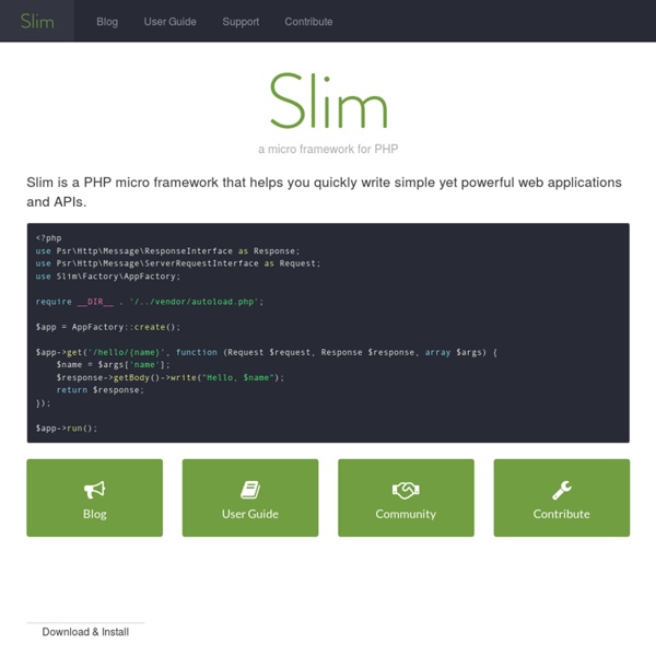 Slim Framework - Slim Framework