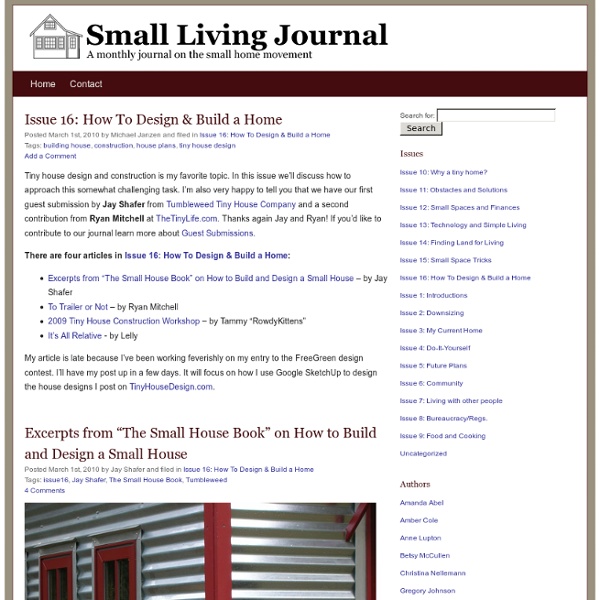 Small Living Journal